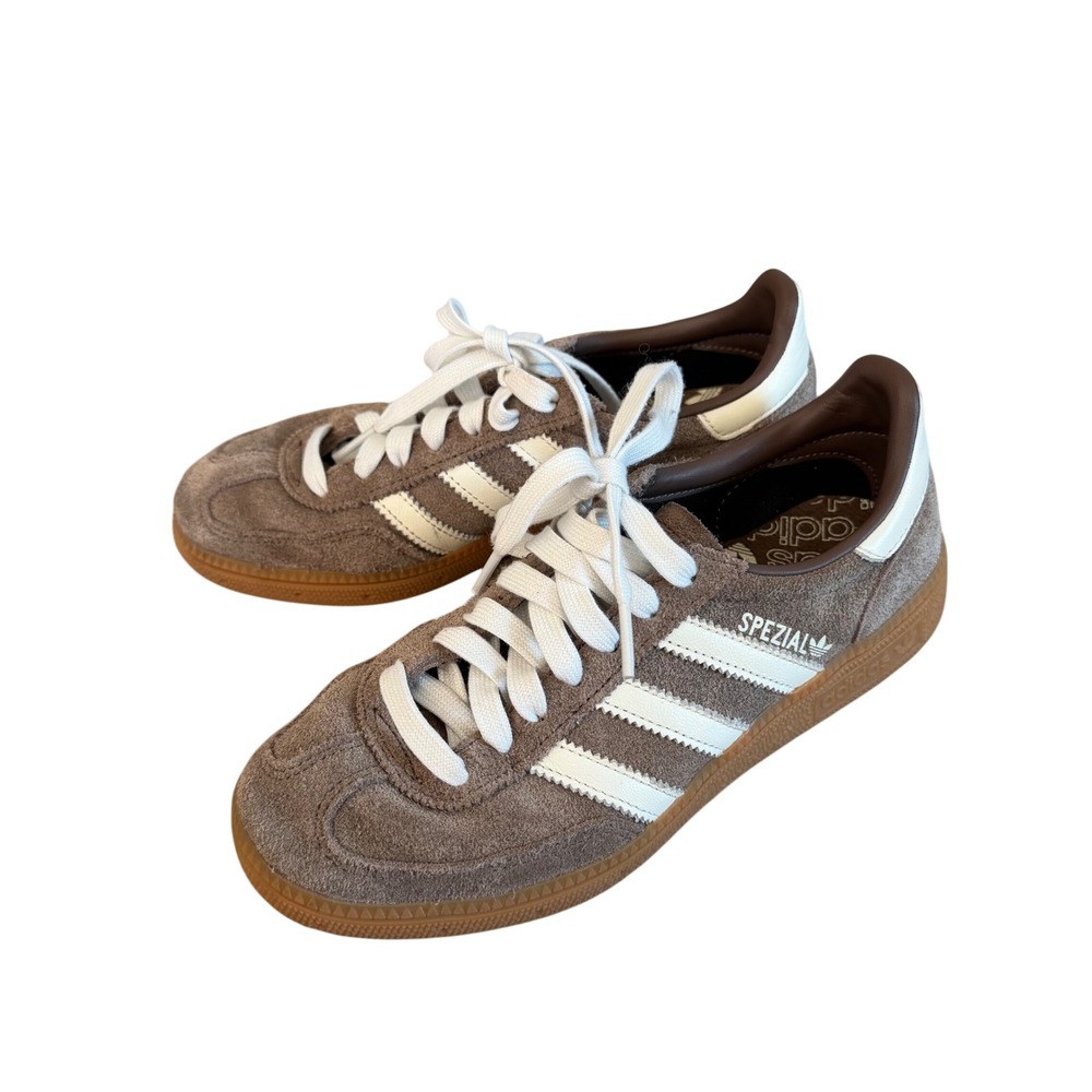 Adidas Handball Spezial Suede Sneakers Brown White Gum IF6490 Women's US Size 5